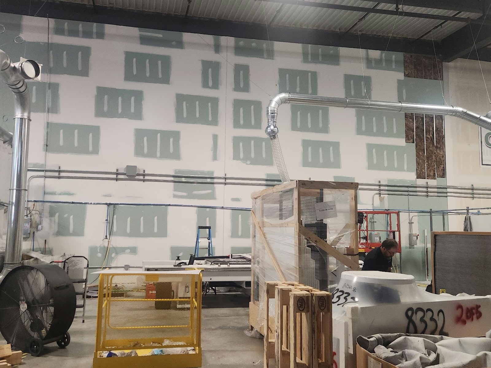 Wall finishing and construction materials